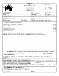 construction proposal form template