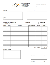 Purchase Requisition Example