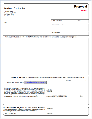 Job Bid Proposal Template from www.formdocs.com