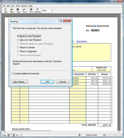 Document Routing Exception Handling